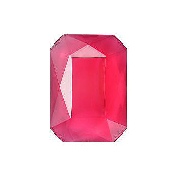 Octagon Faceted Flat Back Crystal Glass Stone, Pink 22 Transparent (70140-K), Czech Republic