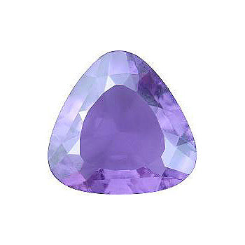 Triangle Faceted Pointed Back (Doublets) Crystal Glass Stone, Violet 3 Transparent With Blue Hematite (20320-Bh), Czech Republic