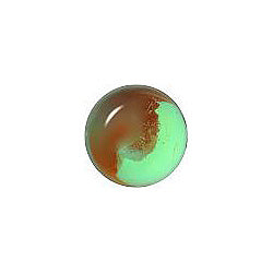 Round Cabochons Flat Back Crystal Glass Stone, Light Green 4 Transparent With Ab (50580-Abb), Czech Republic