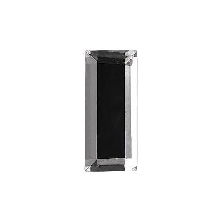 Rectangle Faceted Flat Back Crystal Glass Stone, White 5 Transparent With Silver Foil (000300-Sf), Czech Republic
