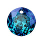 SWAROVSKI CRYSTALS pendant Classic Cut 6430 crystal stone Crystal Bermuda Blue Glass Austria