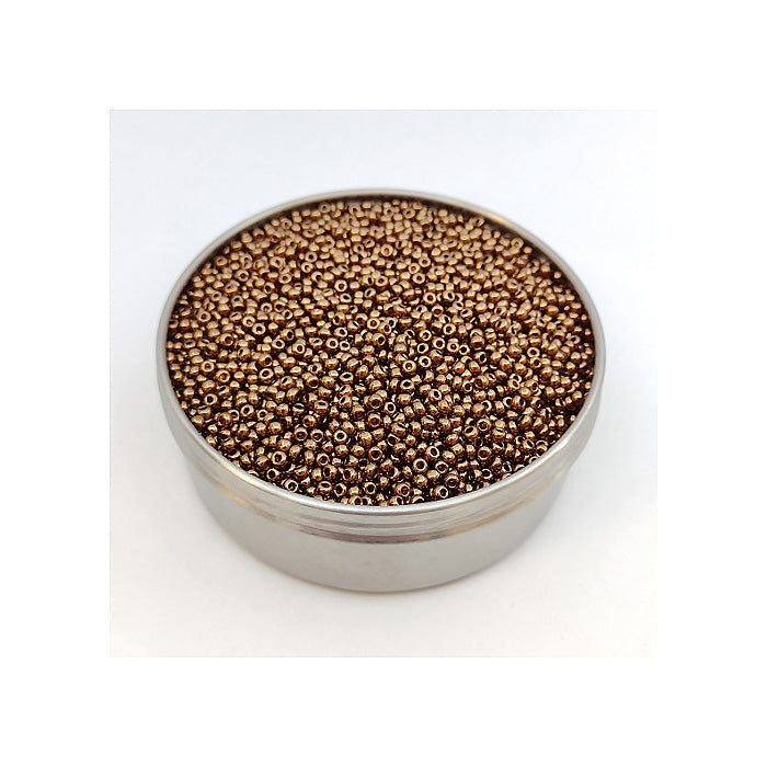 Rocailles PRECIOSA seed beads Copper Glass Czech Republic