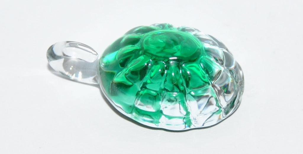 Czech Glass Hand Made Turtle Lampwork Pendant, (342012 B), Glass, Czech Republic