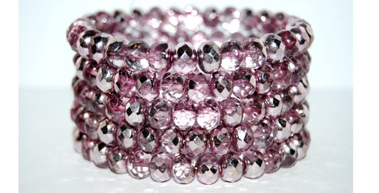 Faceted Special Cut Rondelle Fire Polished Beads, 97328 (97328), Glass, Czech Republic
