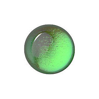 Round Cabochons Flat Back Crystal Glass Stone, Light Green 8 Transparent With Ab (50590-Abb), Czech Republic