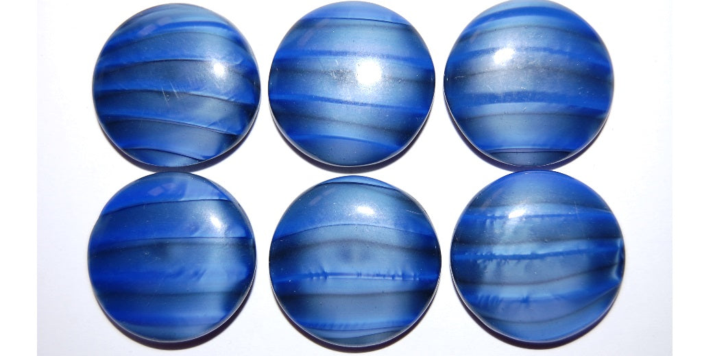 Cabochon Round Flat Back, (), Glass, Czech Republic