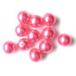 Imitation pearl glass beads round Deep Pink Glass Czech Republic