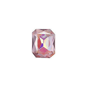 Octagon Faceted Pointed Back (Doublets) Crystal Glass Stone, Violet 8 Transparent With Ab (20000-Abb), Czech Republic