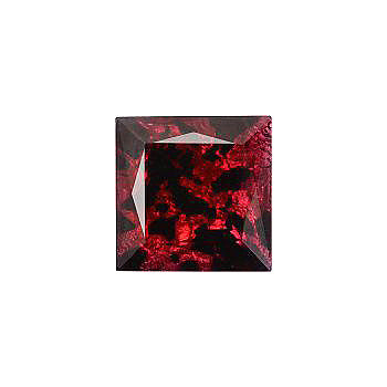 Square Faceted Pointed Back (Doublets) Crystal Glass Stone, Red 6 Matrix Colours (90150-K-Ag-Br-23980-90150-K), Czech Republic