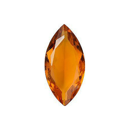 Navette Faceted Pointed Back (Doublets) Crystal Glass Stone, Orange 5 Transparent (10040), Czech Republic