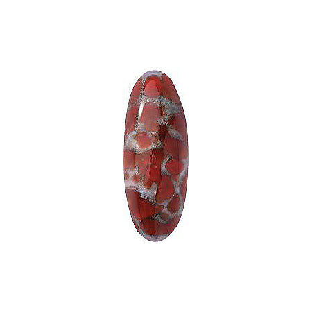 Oval Cabochons Flat Back Crystal Glass Stone, Red 8 Matrix Colours (A141), Czech Republic