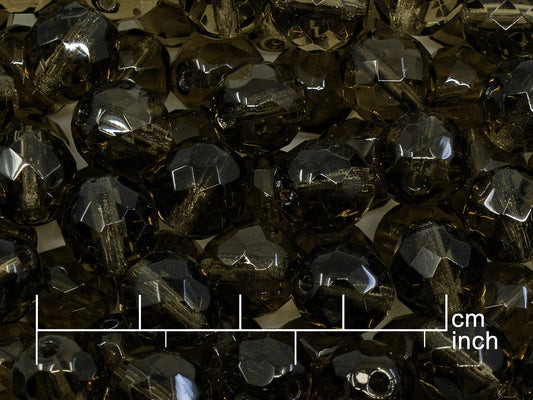 OUTLET 250g Fire Polished Round Faceted Beads, 10 mm, 40020 (151-19001-10x10-40020)