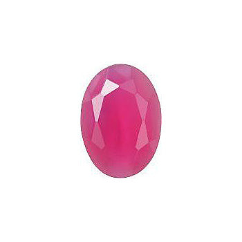 Oval Faceted Pointed Back (Doublets) Crystal Glass Stone, Pink 17 Milky Colours (04030-70350-K), Czech Republic