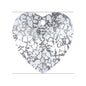 SWAROVSKI ELEMENTS pendant HEART 6228 crystal stone with hole Crystal Silver Patina Glass Austria