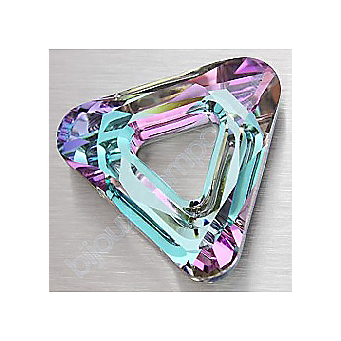 Swarovski element Crystal stone triangle 4737 Crystal Vl (Vitrail Light) Glass Austria