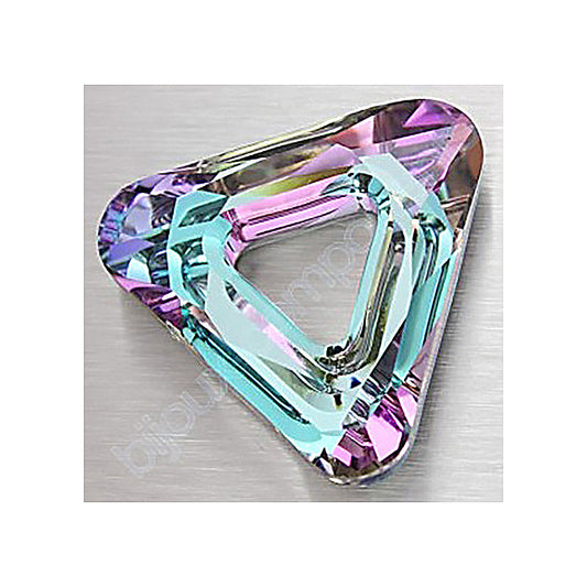 Swarovski element Crystal stone triangle 4737 Crystal Vl (Vitrail Light) Glass Austria