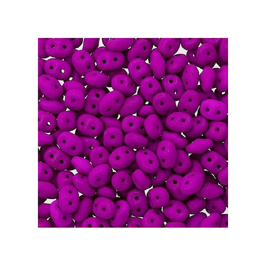 Matubo Superduo 2-hole czech pressed glass beads Neon Dark Purple Glass Czech Republic