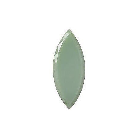Navette Faceted Pointed Back (Doublets) Crystal Glass Stone, Light Green 6 Opaque (53100), Czech Republic