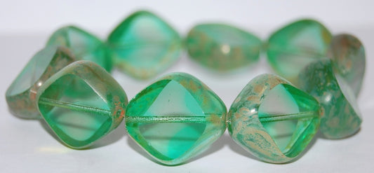 Table Cut Stone-Like Beads, (57101 43400), Glass, Czech Republic