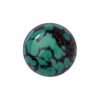 Round Cabochons Flat Back Crystal Glass Stone, Aqua Blue 12 Matrix Colours (A24), Czech Republic