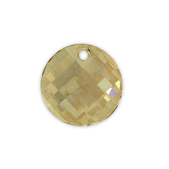 SWAROVSKI ELEMENTS Pendant Twist 6621 crystal stone with hole Crystal Golden Shadow Glass Austria