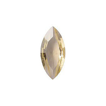 Navette Faceted Pointed Back (Doublets) Crystal Glass Stone, Yellow 5 Transparent (10000), Czech Republic