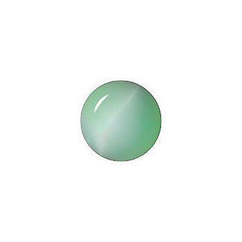 Round Cabochons Flat Back Crystal Glass Stone, Light Green 6 Pearl Colours (05402), Czech Republic