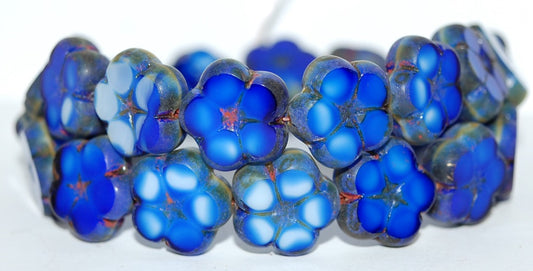 Table Cut Flower Beads, (37005 85800), Glass, Czech Republic