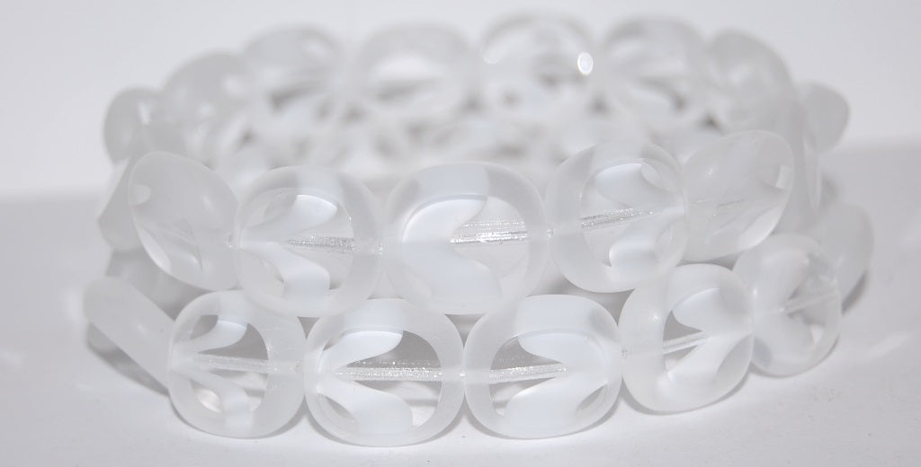 Table Cut Round Candy Beads, (6008 Mat), Glass, Czech Republic