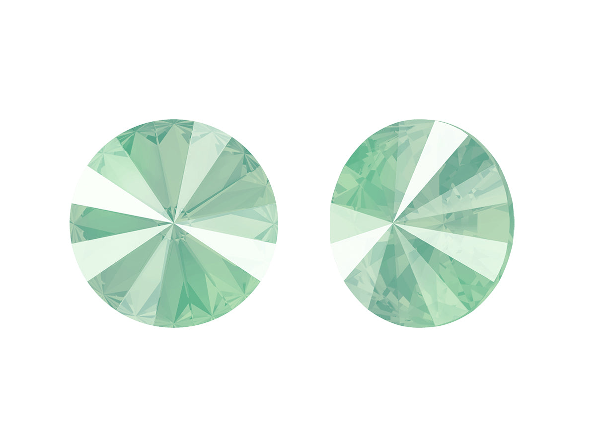 SWAROVSKI CRYSTALS Stones Rivoli 1122 Chaton Crystal Mint Green Glass Austria