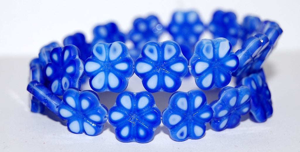 Table Cut Flower Beads, 37005 Matte (37005 M), Glass, Czech Republic