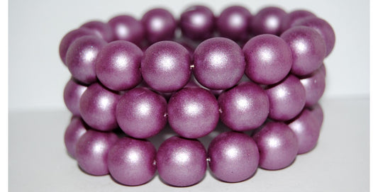 Round Pressed Glass Beads Druck, 70020 (70020), Glass, Czech Republic
