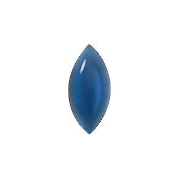 Navette Cabochons Pointed Back Crystal Glass Stone, Blue 2 Colours 69 (69197), Czech Republic