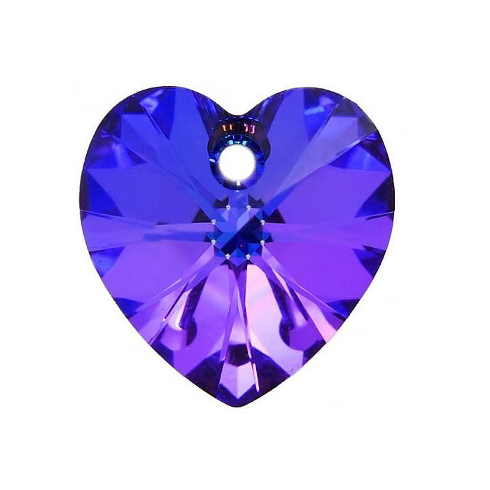 SWAROVSKI ELEMENTS pendant HEART 6228 crystal stone with hole Crystal Helio Glass Austria