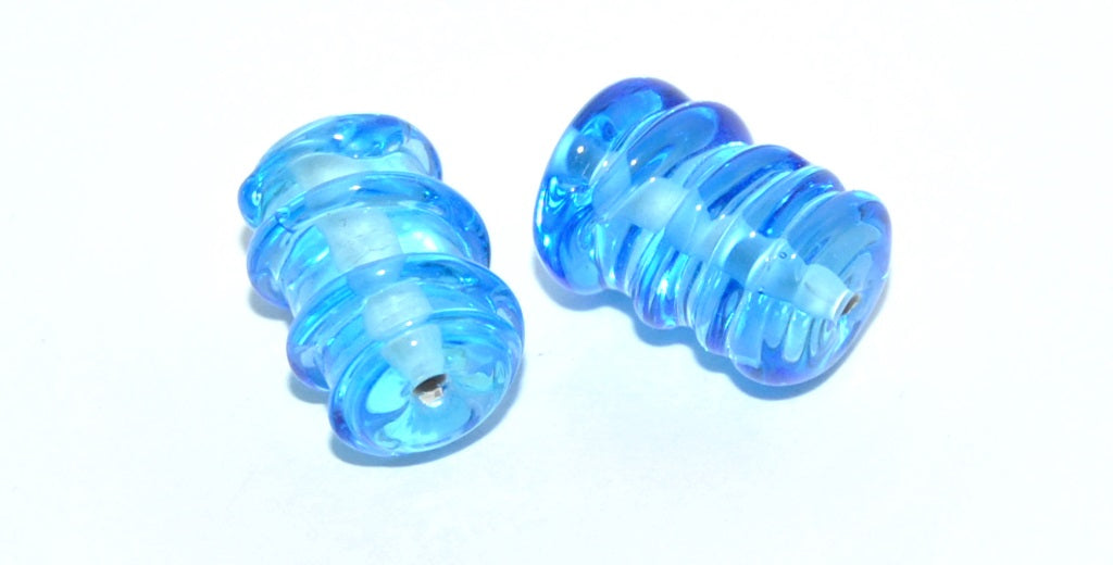 Czech Glass Hand Made Roller Tube Lampwork Beads, (A), Glass, Czech Republic