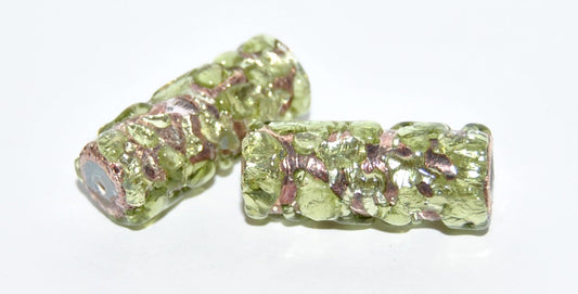 Czech Glass Hand Made Roller Tube Lampwork Beads, (2211 M), Glass, Czech Republic