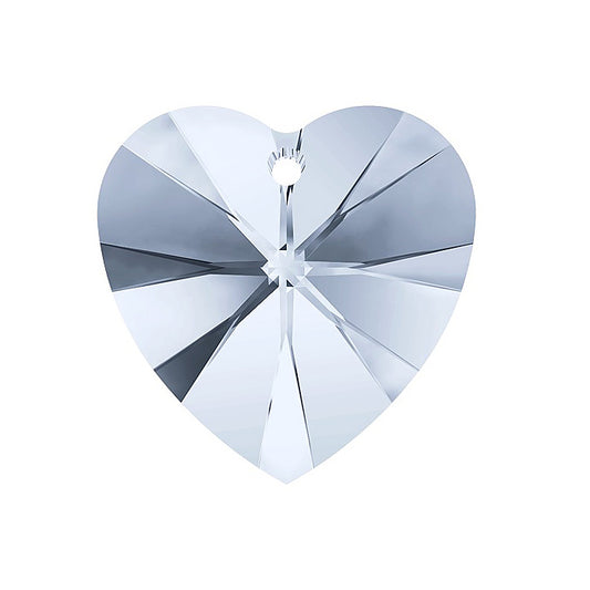 SWAROVSKI ELEMENTS pendant HEART 6228 crystal stone with hole Denim Blue Glass Austria