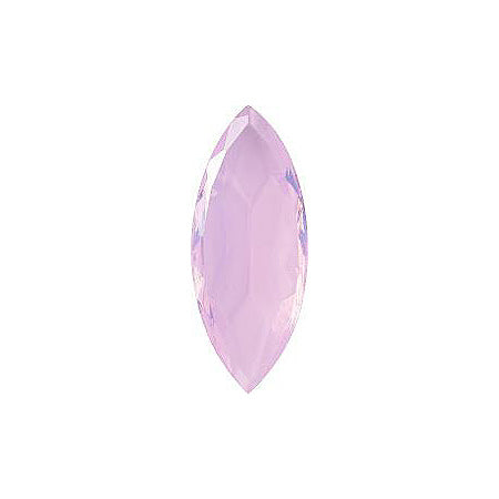 Navette Faceted Pointed Back (Doublets) Crystal Glass Stone, Pink 15 Milky Colours (Milky-Pink), Czech Republic