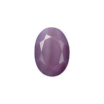 Oval Faceted Pointed Back (Doublets) Crystal Glass Stone, Violet 16 Pearl Colours (02402), Czech Republic