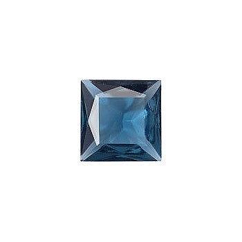 Square Faceted Pointed Back (Doublets) Crystal Glass Stone, Blue 10 Transparent (30330-L), Czech Republic