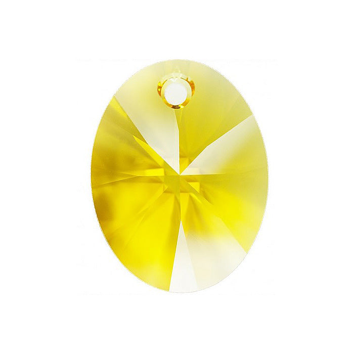 SWAROVSKI ELEMENTS pendant XILION oval 6028 crystal stone with hole Sunflower Glass Austria