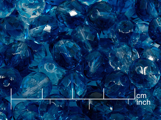 OUTLET 250g Fire Polished Round Faceted Beads, 10 mm, 60081 (151-19001-10x10-60081)