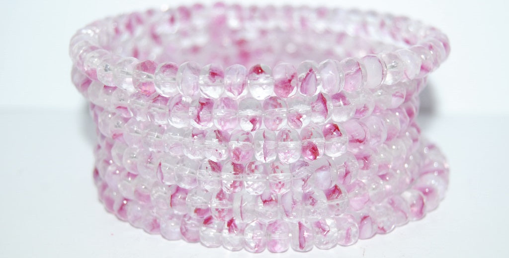 Faceted Special Cut Rondelle Fire Polished Beads, 75016 (75016), Glass, Czech Republic