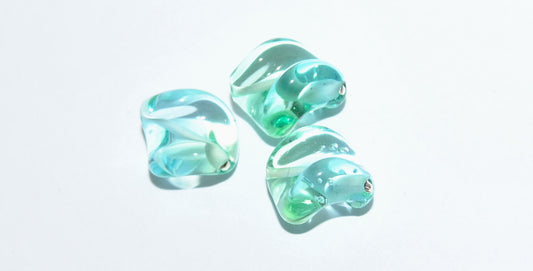 Leaf Lampwork Glass Handmade Beads, (B), Glass, Czech Republic