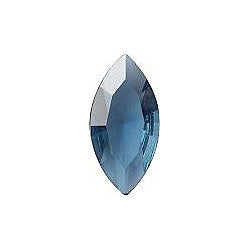 Navette Faceted Pointed Back (Doublets) Crystal Glass Stone, Blue 13 Transparent (30340-L), Czech Republic