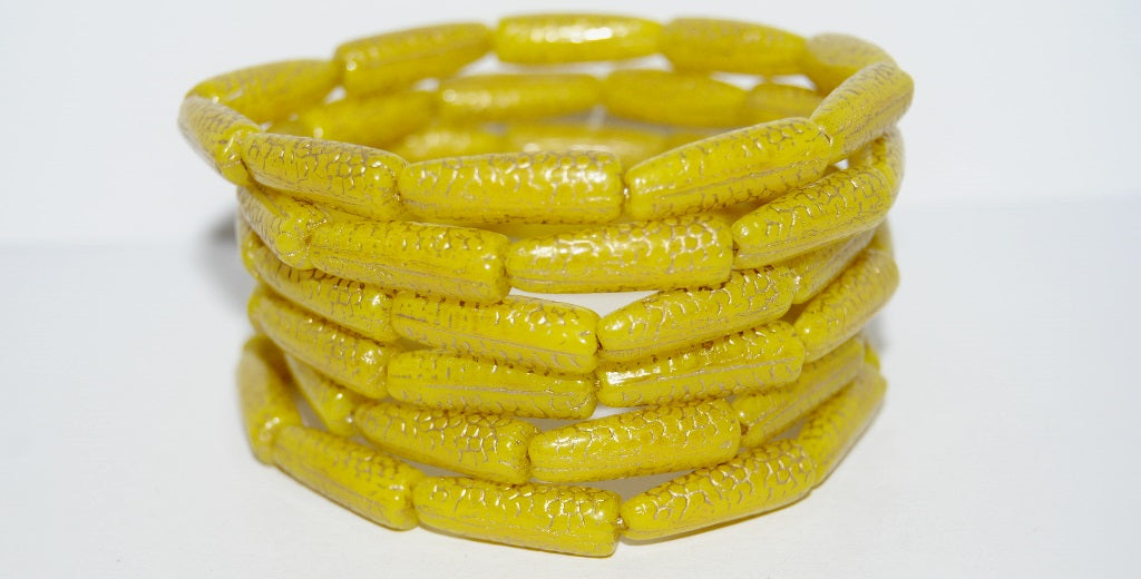 Snake Tail Pressed Glass Beads, (84040 54202), Glass, Czech Republic