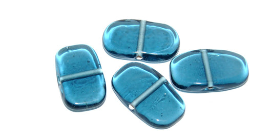 Rectangle Bow Lampwork Glass Handmade Beads, (A), Glass, Czech Republic