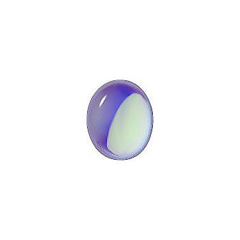 Oval Faceted Pointed Back (Doublets) Crystal Glass Stone, Violet 2 Transparent With Ab (20210-Abb), Czech Republic