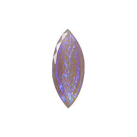 Navette Faceted Pointed Back (Doublets) Crystal Glass Stone, Violet 4 Mexico Opals (16216), Czech Republic