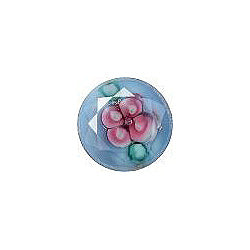 Round Faceted Pointed Back (Doublets) Crystal Glass Stone, Aqua Blue 2 Specials (64040-Flower-Pink), Czech Republic